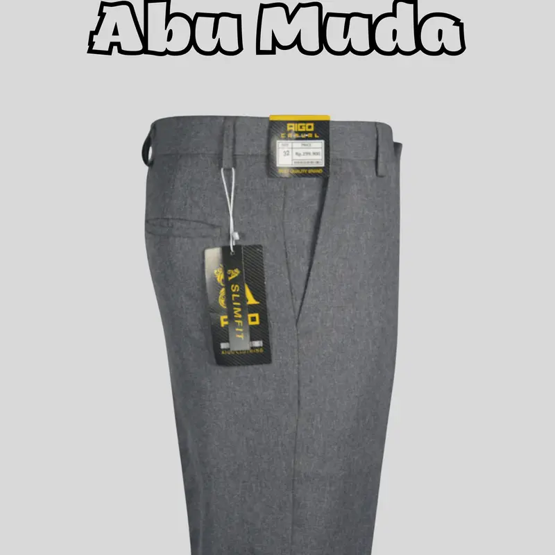 PAKET BUNDLING 1 PAKET ISI 2 CELANA PANJANG PRIA SLIMFIT FORMAL KANTOR Kerja Hitam Abu Tua Muda Navy Polos Kain Semi wol Lembut Nyaman 3