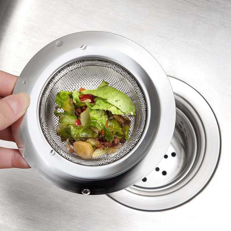 Kitchen Sink Strainer Drain Hair Catcher Bath Stopper Plug Sewer Filter with Lid 3