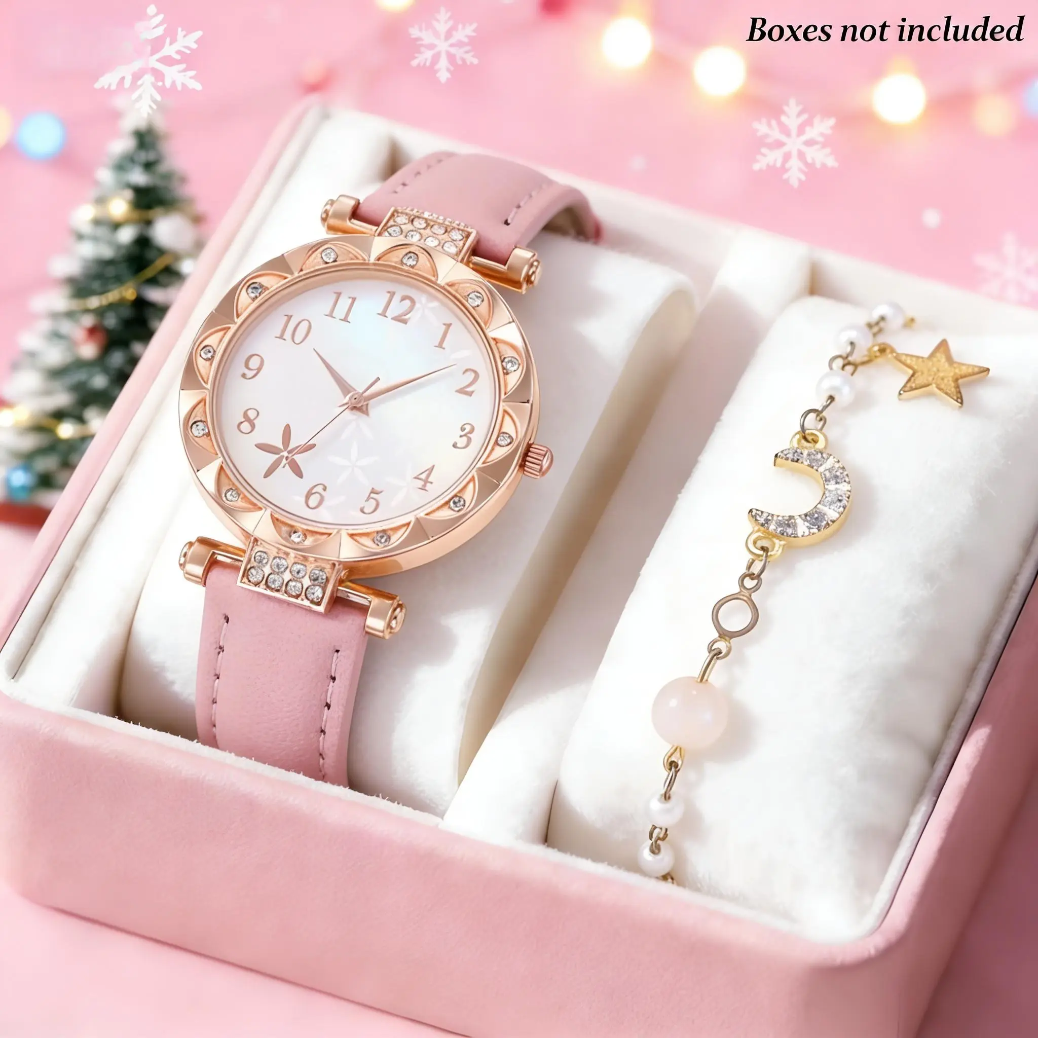 1#2PCS pink set(no box)