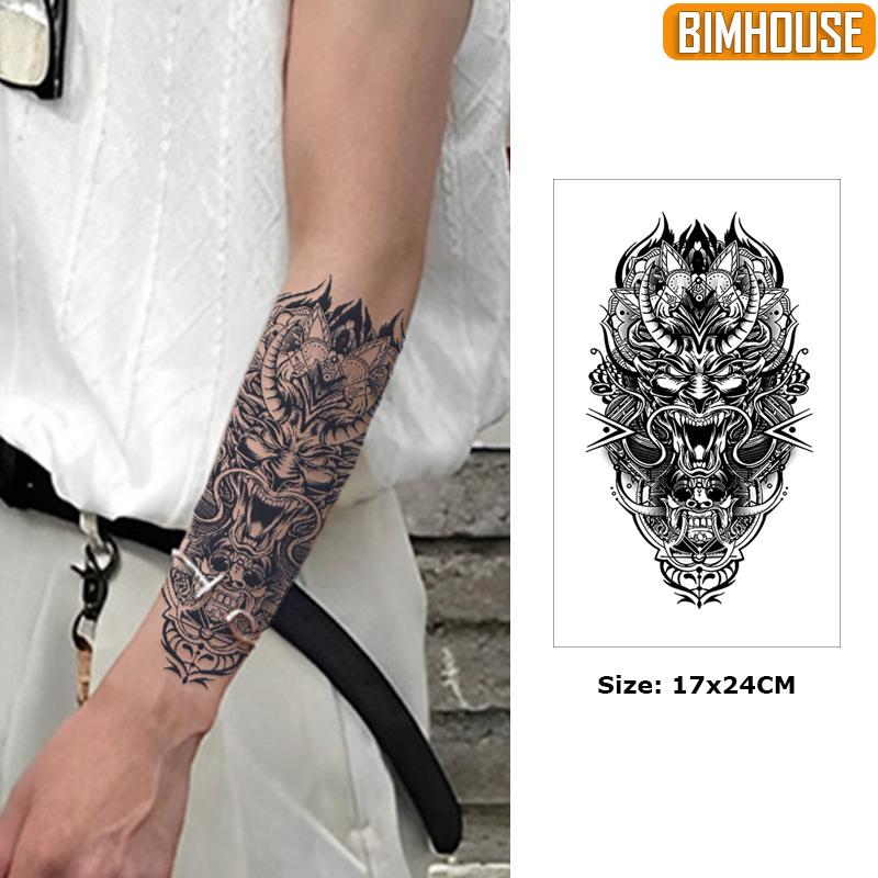 Miếng dán hình xăm tay hình rồng HY-013, hình săm 15 ngày chống nước không hậu quả