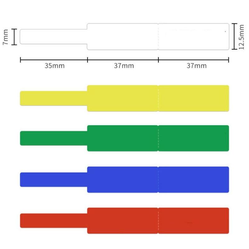 Product Introduction of KAIPANGSHANGMAO Sticky Label Paper Thermal Paper Cable Label Wire Identification Tag Sticker Supermarket Printer Network Cord Marking Sticker Multi-Purpose Waterproof Thermal Label Paper For D110 D101 D11 Pinter 9