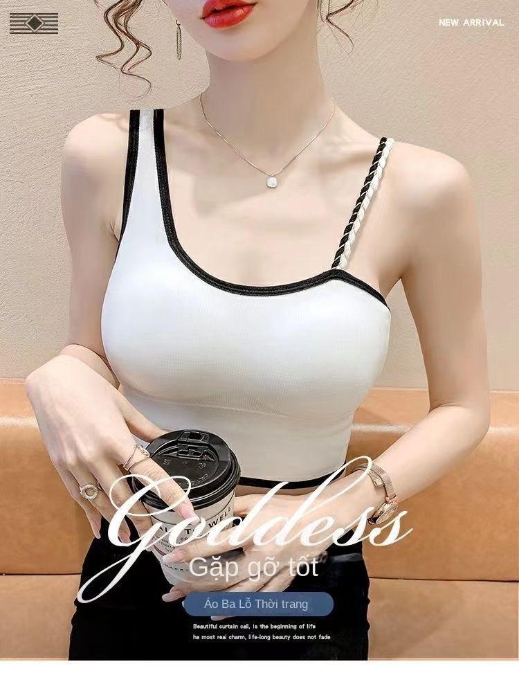 Product Introduction of Áo Vest Hai Dây Đeo Spaghetti Gợi Cảm, Có Đệm Ngực, Lớp Nền, Áo Mặc Bên Ngoài, Thiết Kế Độc Đáo, Bó Sát, Áo Dễ Phối Đồ Dành Cho Nữ, Bộ Sưu Tập 23k Người 5