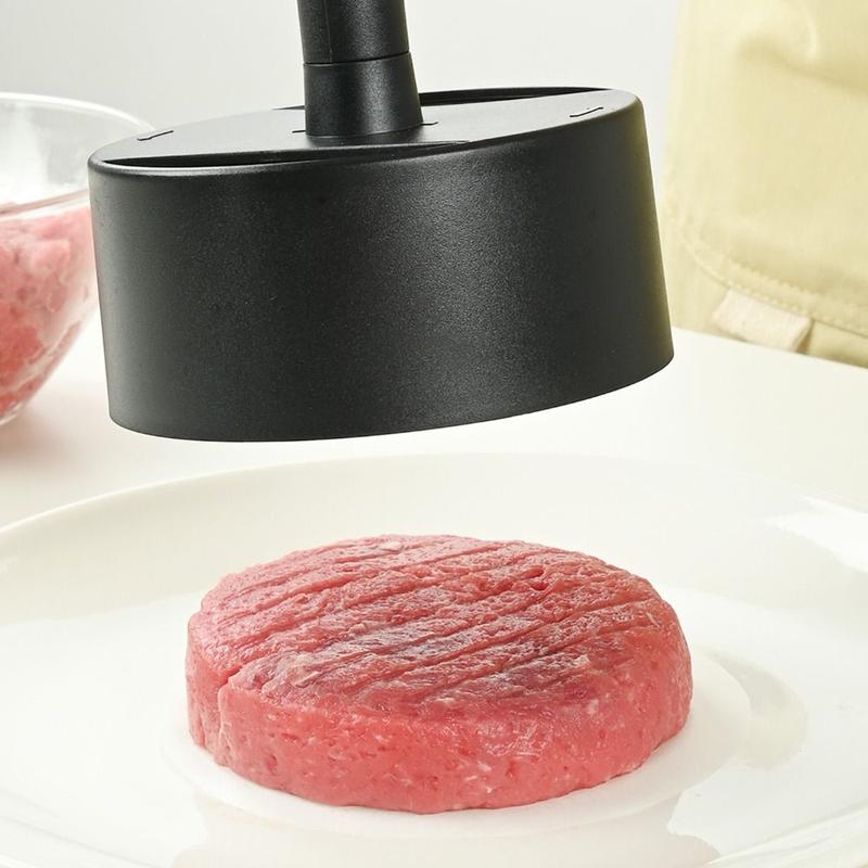 Máy Làm Bánh Burger, Gia Dụng, Hình Tròn, Thủ Công, Máy Ép Thịt Hamburger, Loại Ép Tay Bằng Nhựa, Khuôn Làm Bánh Thịt, Thích Hợp Cho BBQ 3