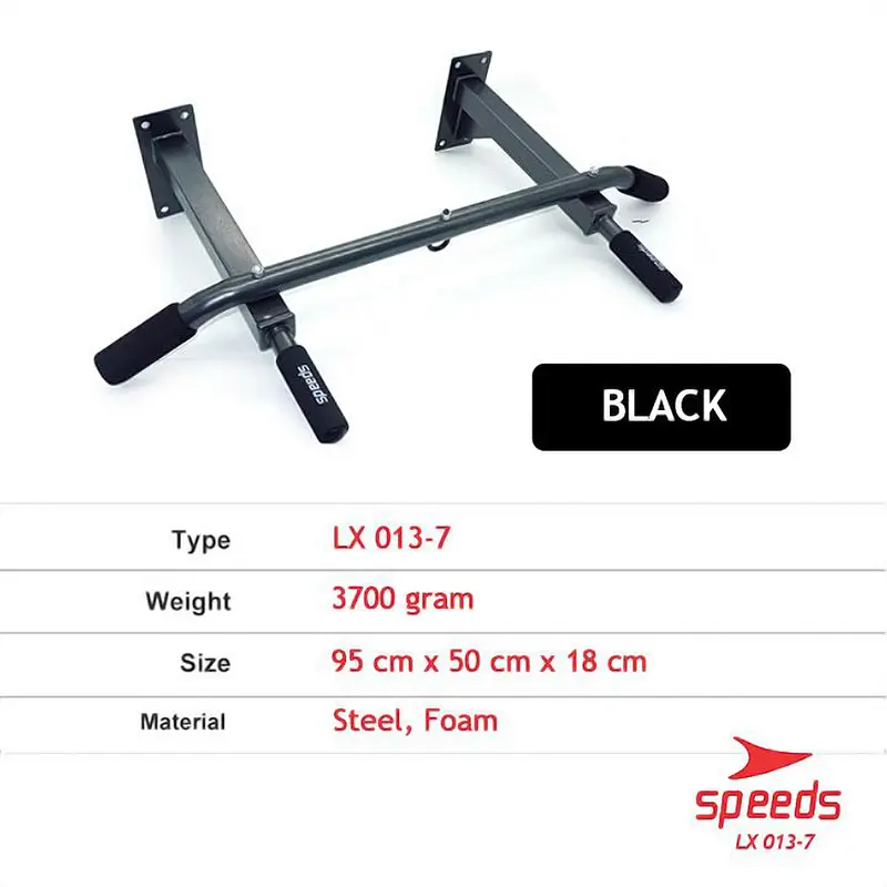 SPEEDS Pull Up Bar Chin Up Alat Gym Rumah Iron Gym Alat Fitness Scapula Outdoor dan Indoor 013-7 8