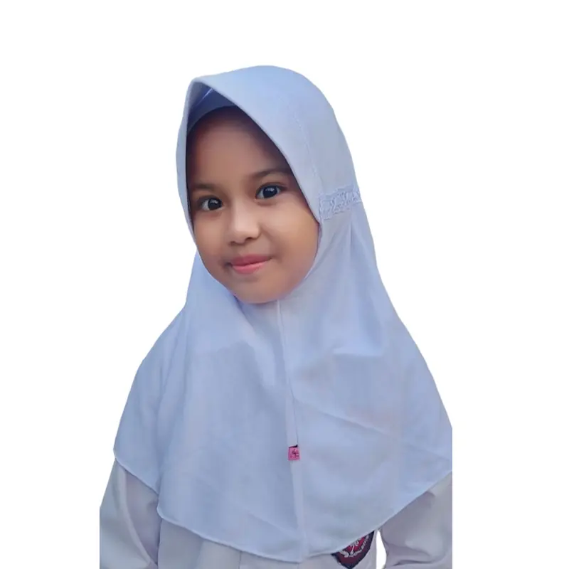 Setelan Seragam Sekolah Madrasah MI Putih Polos Rok Hijau Perempuan Lengan Panjang Kelas 1-6 Anak Baju Fashion  Sd  Set 5