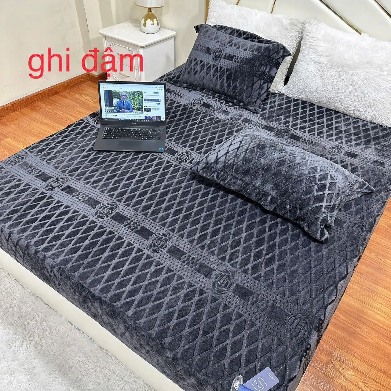 SET 3 MÓN GA GỐI NỈ COCO (không chăn) cao cấp