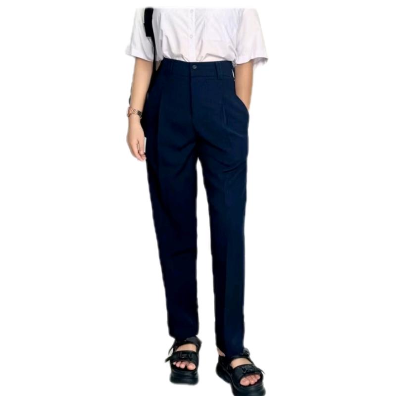 quần tây học sinh cấp 1 Cấp 2 cấp 3 có 2 màu đen và xanh đen .có bo chun sau .và lưng liền ko chun Nữ