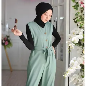 RAQUEL JUMPSUIT - ATASAN WANITA - FASHION MUSLIM - OUTER KOREAN STYLE - OVERALL WANITA POLOS