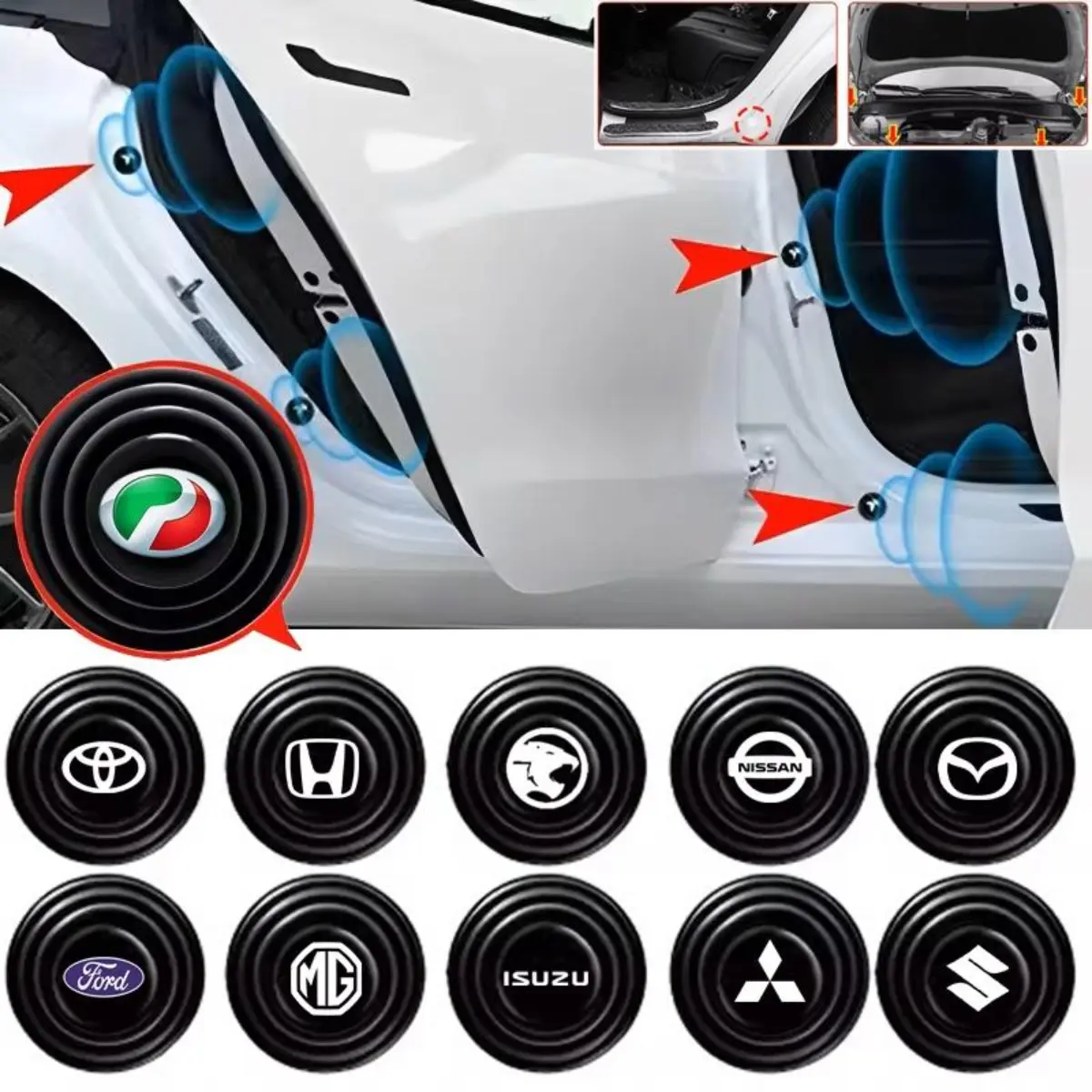 Pad Penyerap Kejutan, untuk Pintu Kereta, Proton Perodua Honda Toyota, Pad Ranap Pintu, Pad Kusyen, Pad Kusyen, Penutupan Pintu, Pad Kalis Kejutan, Senyap, Pelekat Pintu, Bunyi