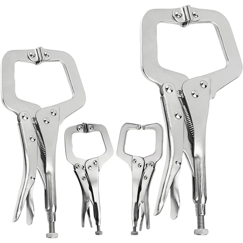 SHUESS 6 Pcs C Clamp Locking Pliers 6 Inch Vise Grip Clamps - View #8