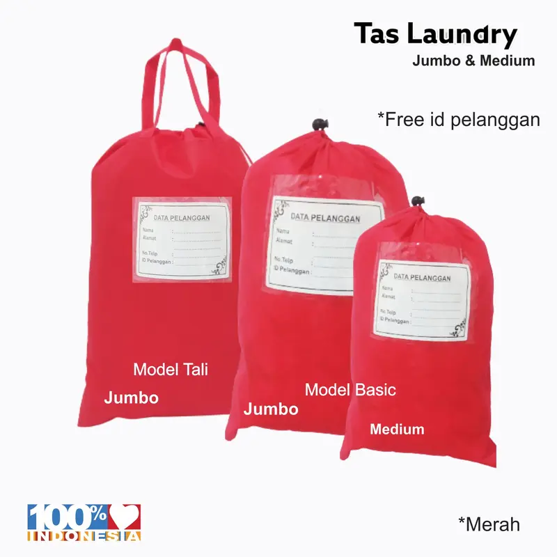 Tas Laundry Jumbo bahan Non Wooven Tebal & Tahan Lama Pakaian 6