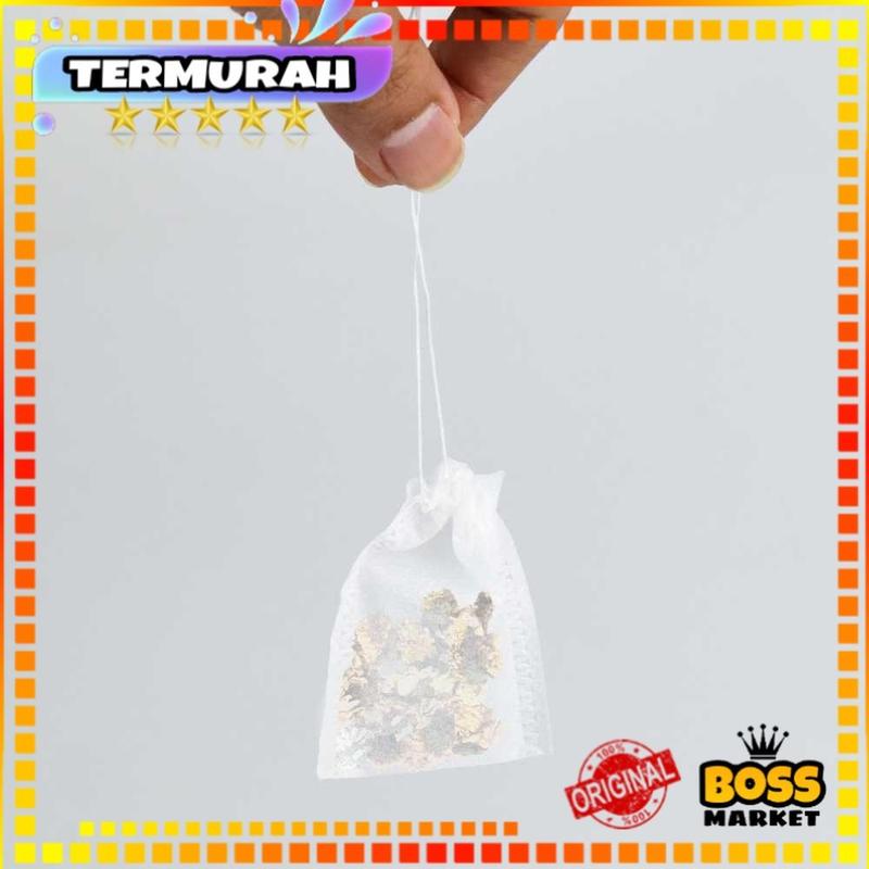 Kantong Teh 100 PCS Celup Kosong Teabag 5.5x7cm - T110 - White 6