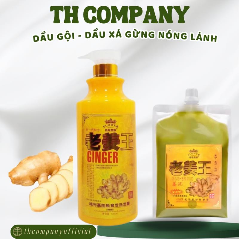  Dầu Gội Gừng Giúp Tóc Chắc Khoẻ Mềm Mượt Dùng Trong Dưỡng Sinh - Spa - Tmv Chai 1000ml Siêu Tiết Kiệm Women Nữ 