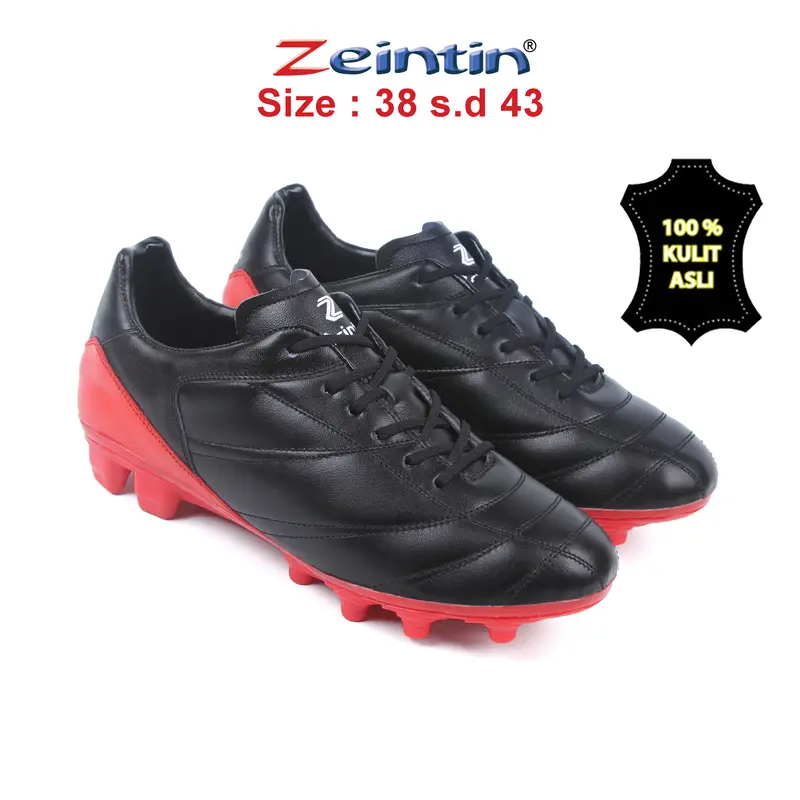 Zeintin- Sepatu Bola bahan KULIT Asli Nyaman Cepat Kering Uniseks football Boots 4
