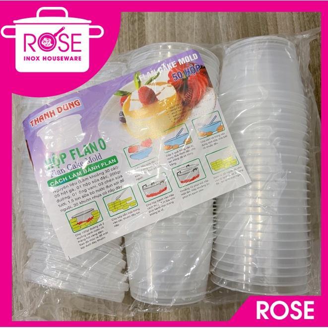 Hũ bánh flan THANH DUNG SỐ 0 ( 50 hủ ) - Hủ làm bánh flan, Caramen có nắp CAO CẤP chịu nhiệt an toàn