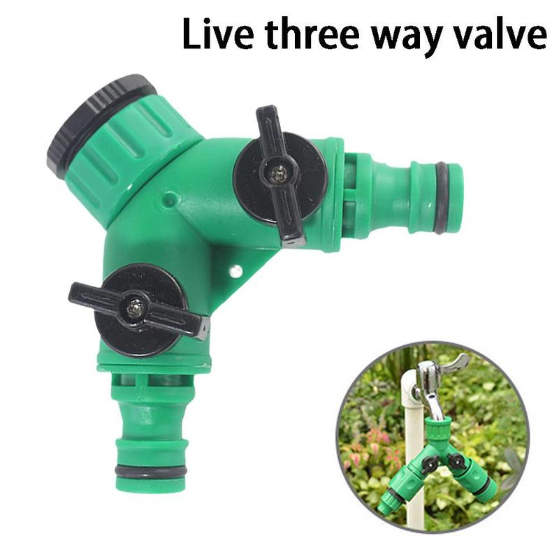 Switch Valve Diverter Joint Diverter Outdoor Garden Water Pipe Faucet Diverter Double Adapter Connector 2