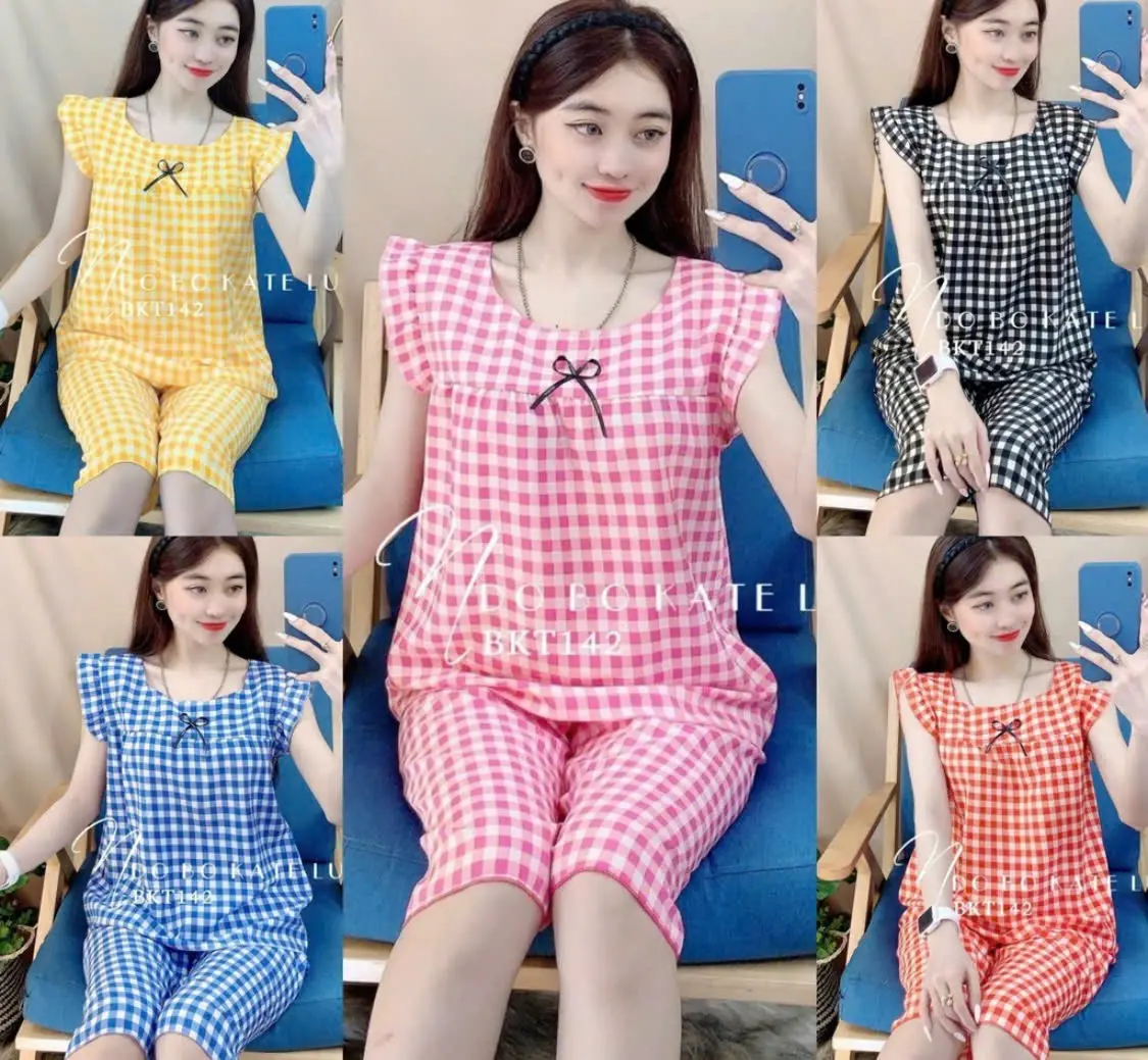 Bộ Lửng Mặc Nhà Tay Cánh Tiên Cho Bạn Nữ (L2) - Vải Lụa Siêu Mềm Mịn