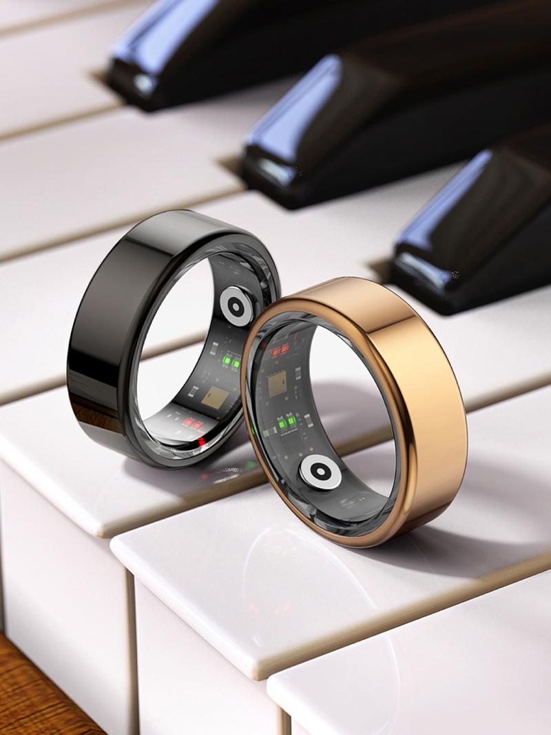 Product Introduction of Stainless Steel Digital Smart Ring, Multifunctional Smart Connection Ring, Waterproof High Tech Sports Ring, Fashionable Wearable Device for Men & Women 0