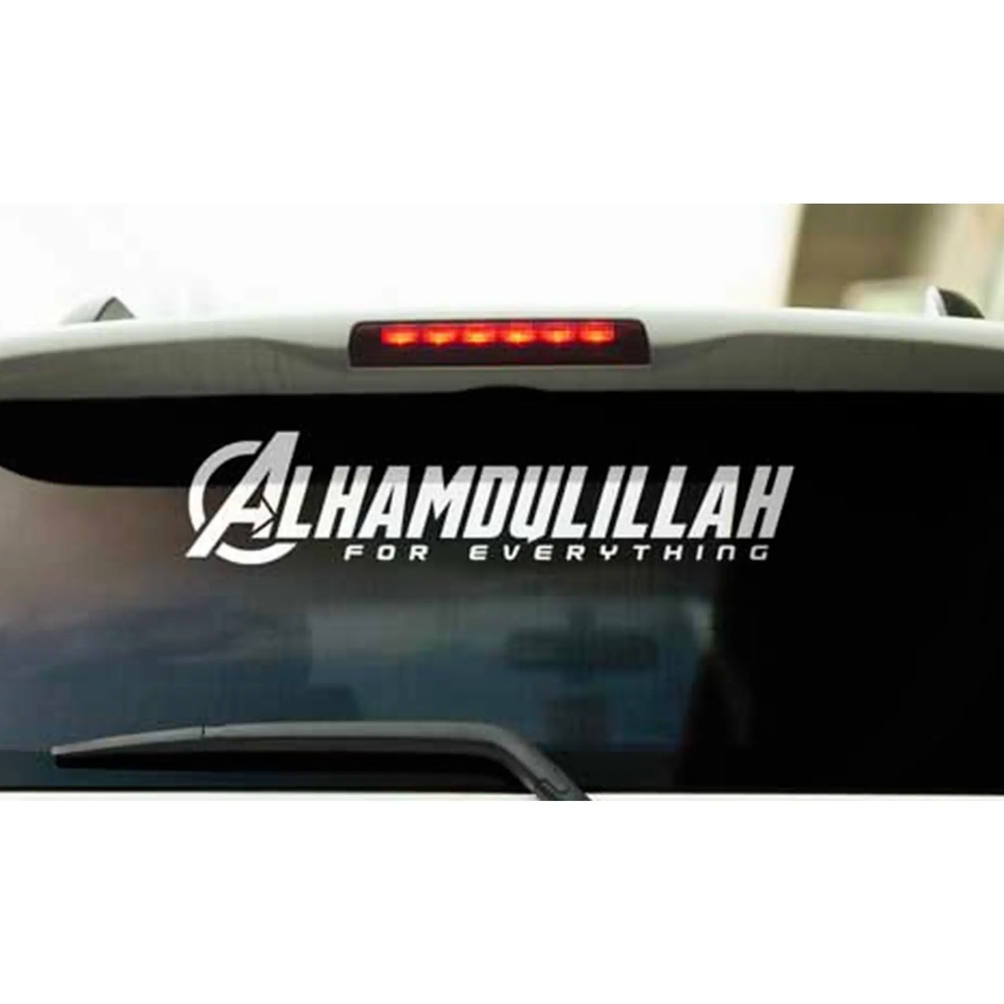 4"x20" Mashallah Islamic Car Stickers and Vinyl Decals(Stiker Potong Cermin Kereta) kereta MYVI VIVA AXIA ARUZ ALZA KANCIL KELISA KENARI CITY CIVIC VELFIRE BEZZA SATRIA