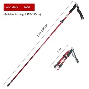 Tracking pole Tongkat Gunung Hiking Trekking Pole tektok Lipat 30-100 cm 5 section Camping Outdoor