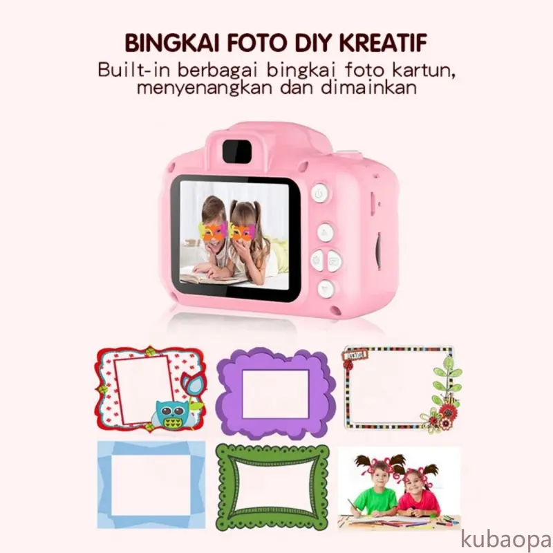 Kamera Digital Anak 12MP HD – Video 1080P, Layar Biru, Hadiah Edukasi & Ulang Tahun, Mainan Fotografi untuk Anak 3-12 Tahun.H 2