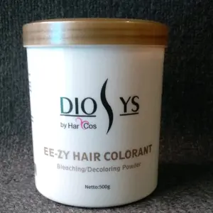 DIOSYS EE-ZY BLEACHING POWDER 500GR (Bleaching rambut Diosys bubuk putih) Warna Tahan Lama Bebas Silikon