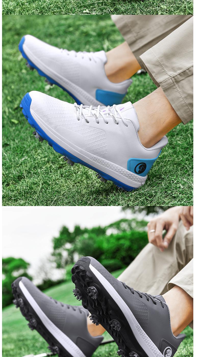 Product Introduction of Men's Professional Brush Shoe Golf Shoe Waterproof plus Size Golf Training Sneakers Non-Slip Low-Top Breathable Xz25037 19
