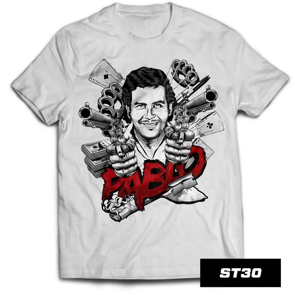 Kemeja-T Pablo Escobar, Koleksi Musim Panas 2024, Tersedia dalam Saiz S-5XL, ST30