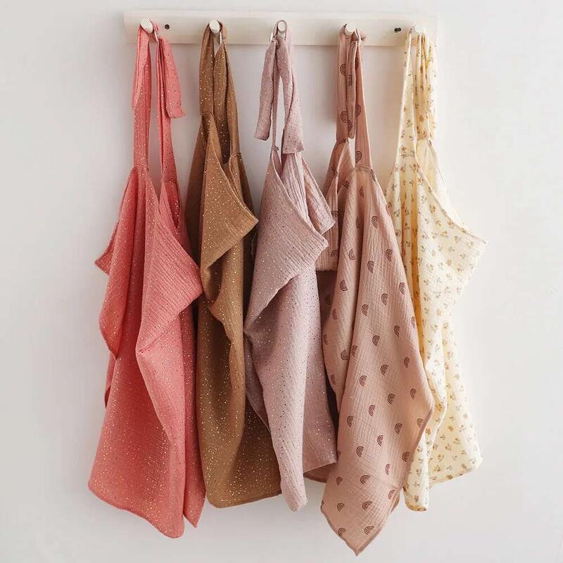 Product Introduction of New Cotton Mus Nursing Covers For Newborn Baby Swaddle Blankets Cute Outgoing Breastfeeding Shawl Towel Soft Sleeping Blanket 12