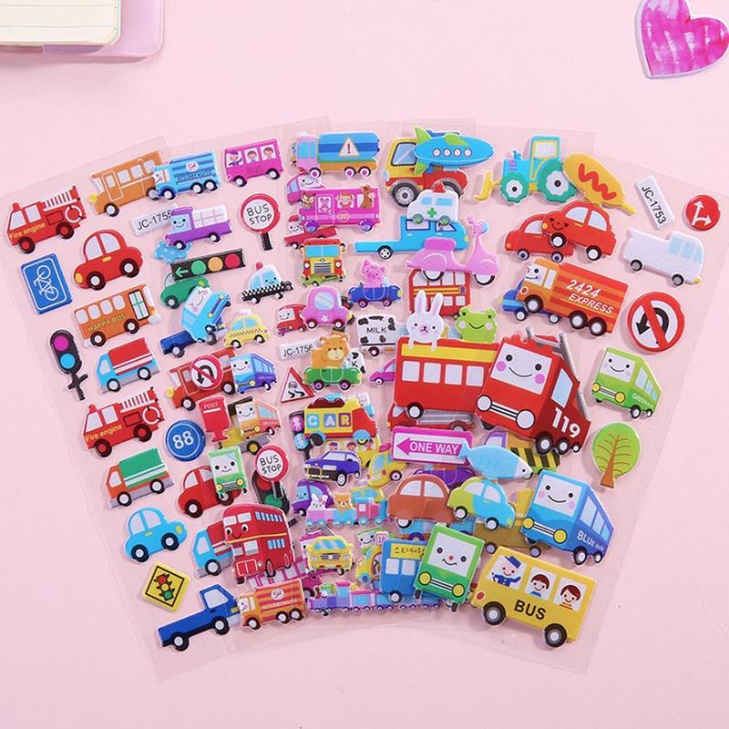 Product Introduction of 【Random Styles】3D Cartoon Paper Puzzle Sticker Kids Gift Birthday Sticker Reward Bubble Sticker Animal Digital Dinosaur 22
