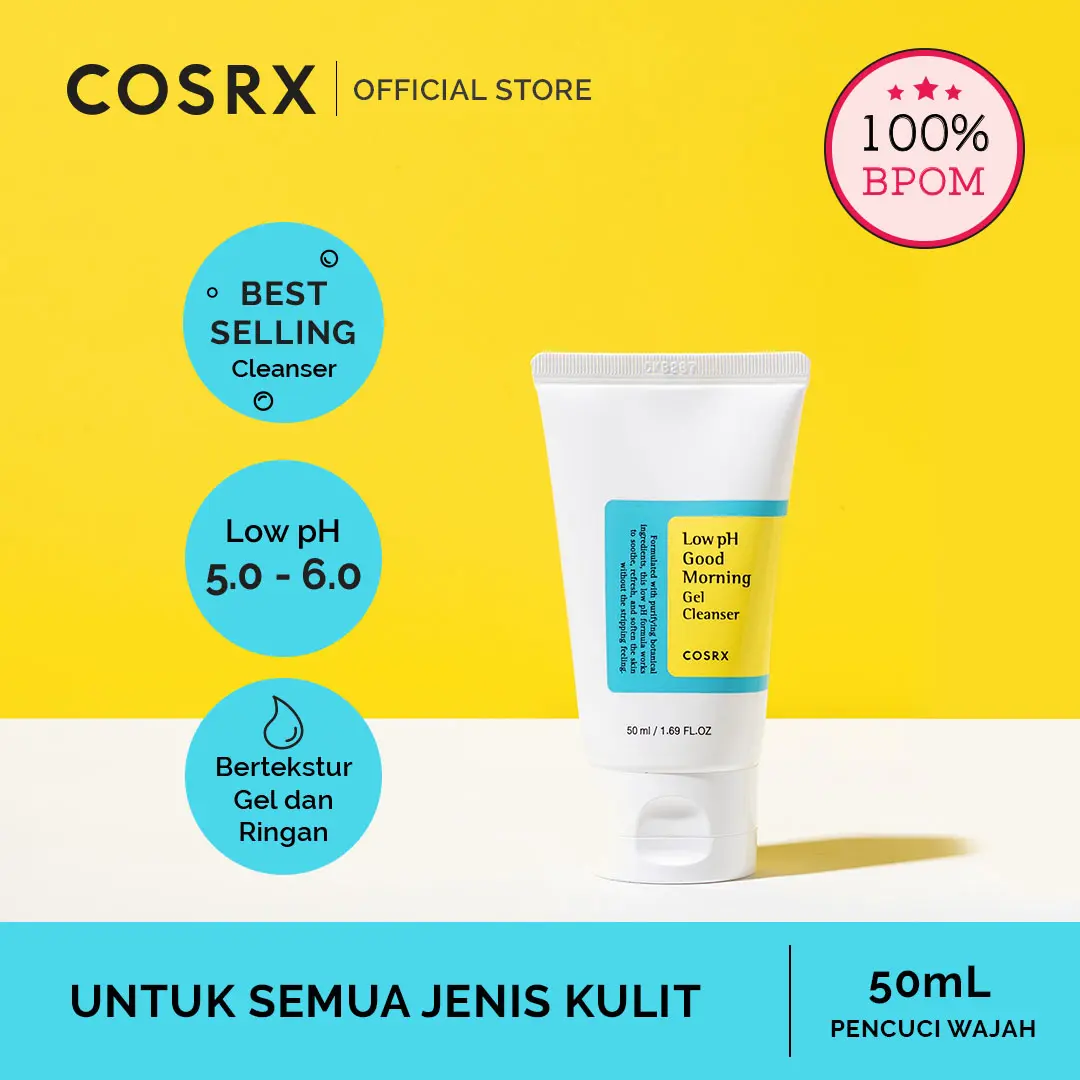 Cosrx Low pH Good Morning Cleanser 50ml Facial Membersihkan Wajah