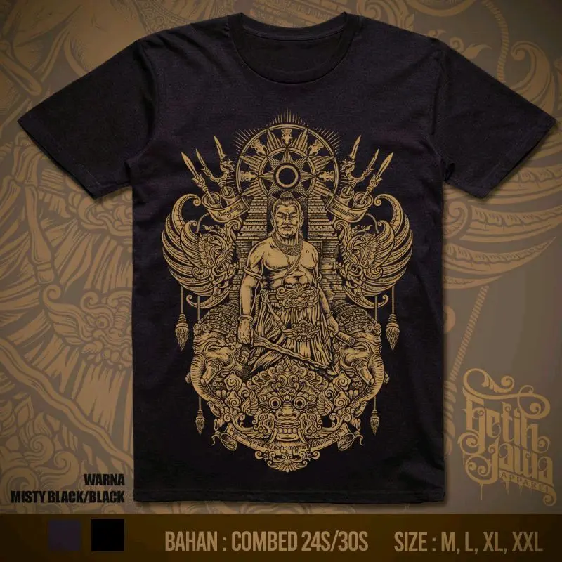 T-shirt/kaos Culture/culture Nusantara Majapahit/culturehero Uniseks Combed 0