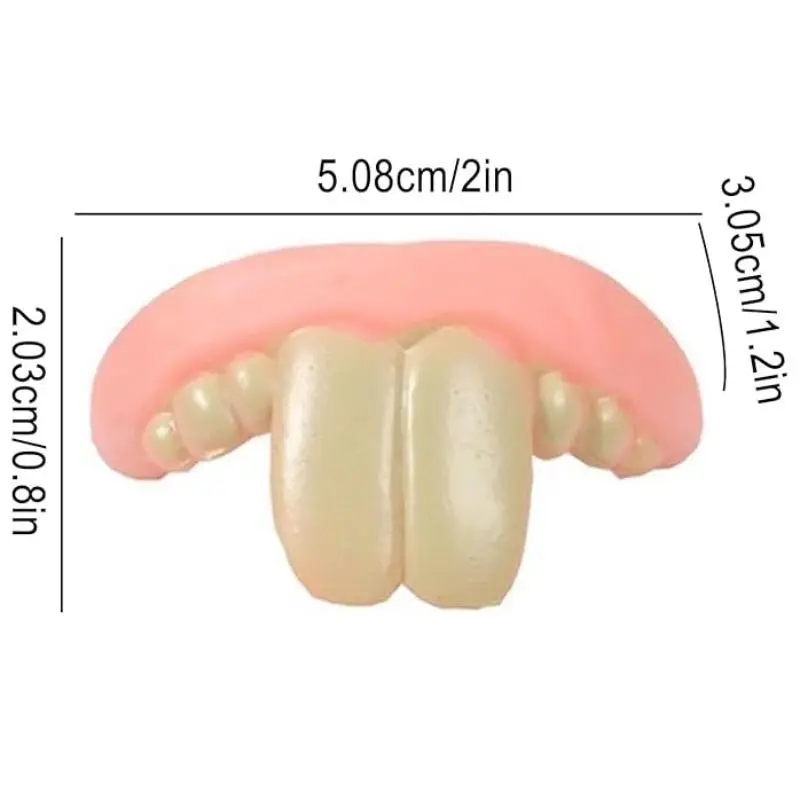 Fake Teeth Dog Toy, 3 Counts Funny Dentures for Dogs, Creative Humorous Durable Tear Resistant Dog Toy, Dog & Cat Accessories 3
