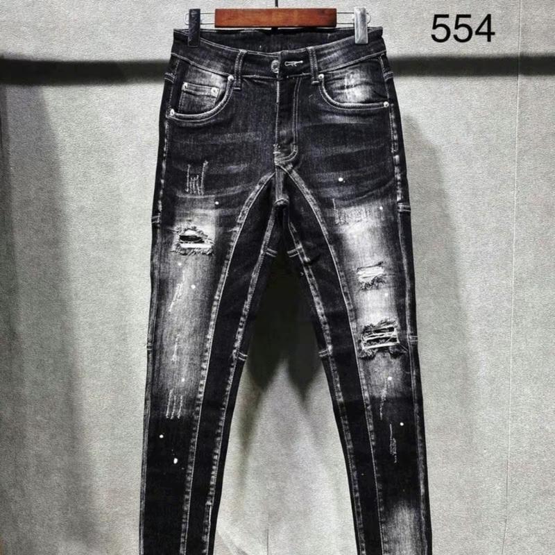 Quần jean nam đen wash 2 đáy loang màu rách xước gối, phối vẩy sợn nhẹ, chất bò co giãn tốt mẫu mới phong cách trẻ trung năng động hottrend boy phố