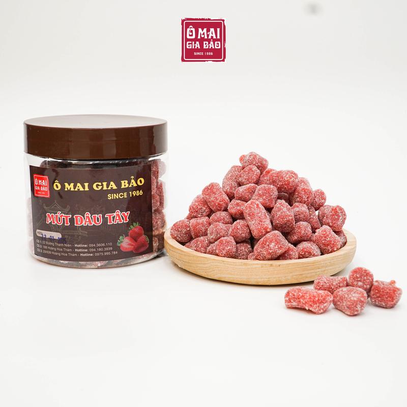 Ô Mai Xí Muội Mứt Dâu Tây Gia Truyền - Món Ăn Vặt Vị Chua