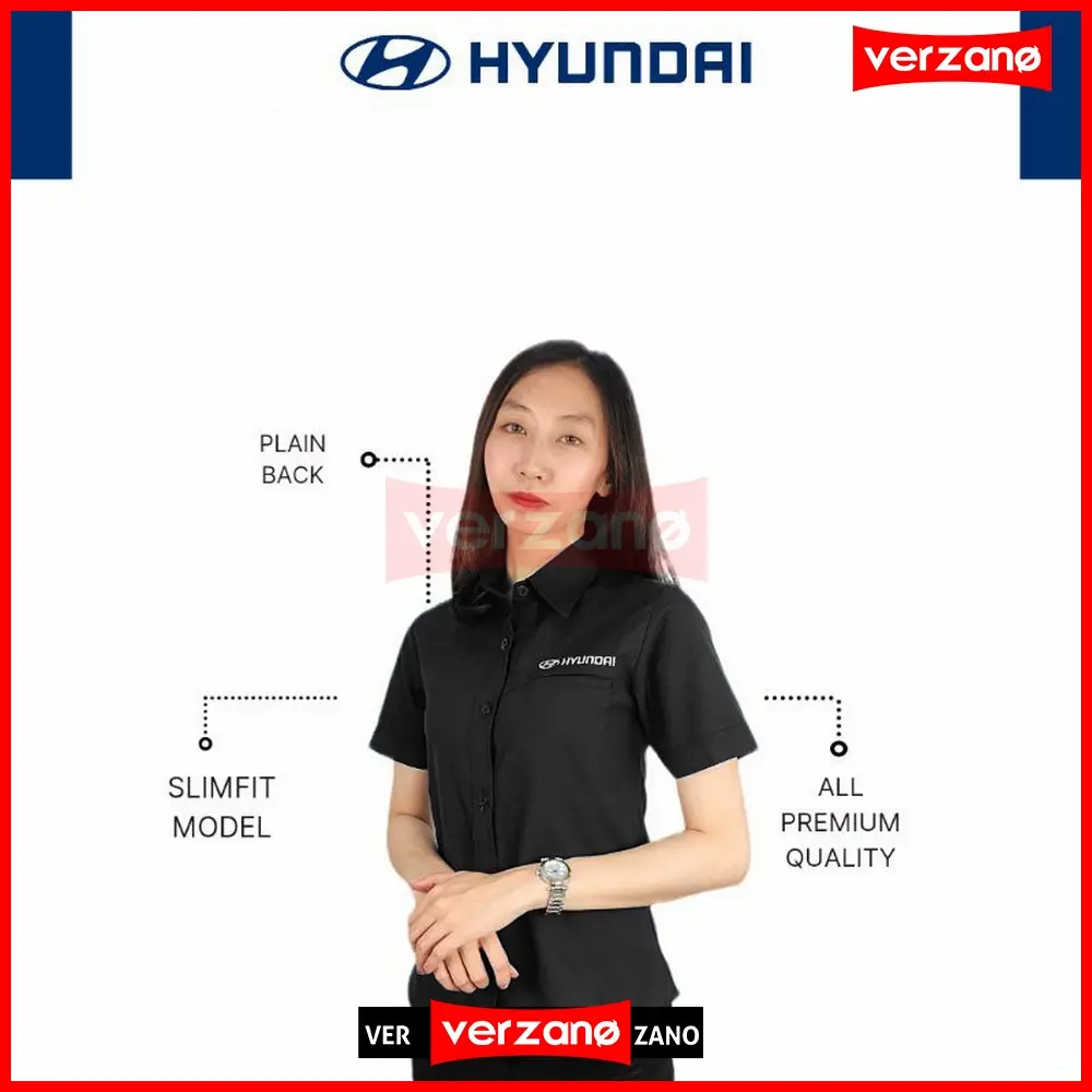Baju Seragam Pria Kantor Kemeja Kantor Formal Casual Kemeja Seragam Kerja Hyundai Dealer Showroom SPG SPB Hyundai Mobil Staff Office