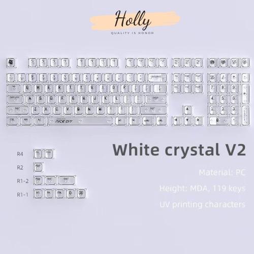 BỘ KEYCAP TRONG SUỐT PROFILE MDA SIÊU ĐẸP CHO BÀN PHÍM CƠ