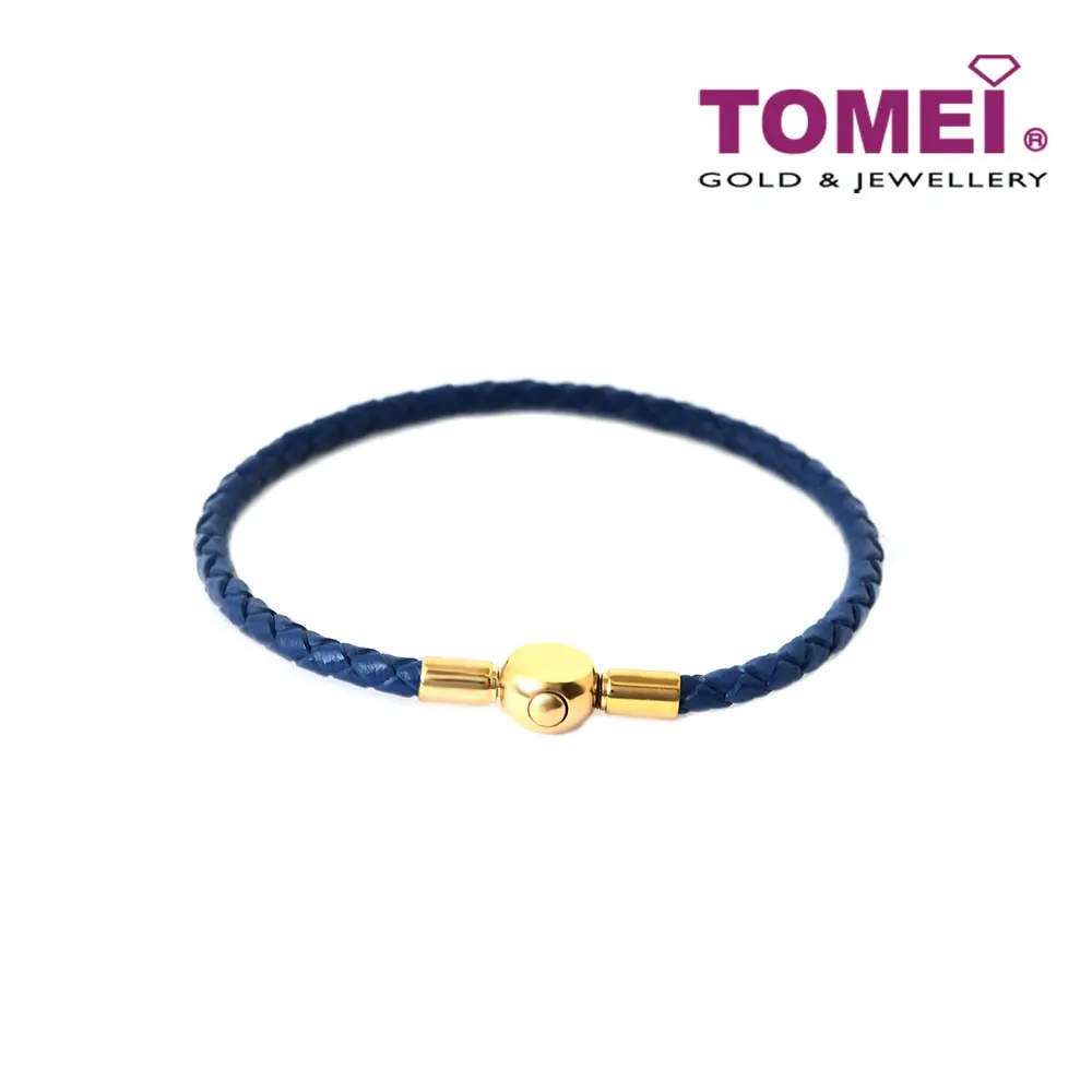 Gelang Tali, Eksklusif dalam Talian, Gelang Emas Tomei, Warna Biru Tua Bracelets Perhiasan