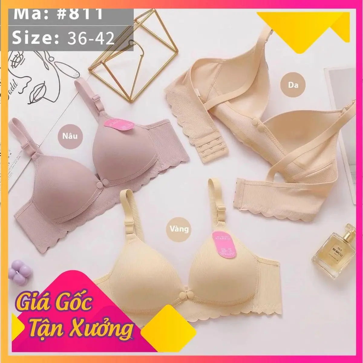 Combo 3 Áo Lót Bầu, Áo ᵰgực Sau Sinh Cho Con Bú Thông Hơi Không Gọng Đệm Mỏng, Lụa Su Tăm Mềm Mát, Cúc Bấm Chắc Chắn, Kháng Khuẩn.