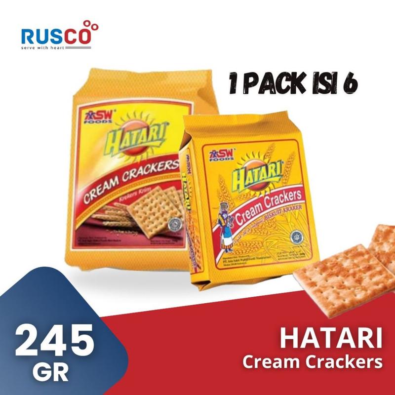 Hatari Cream Crackers 245gr ( 1PACK ISI 6 ) - KREKERS KRIM 0