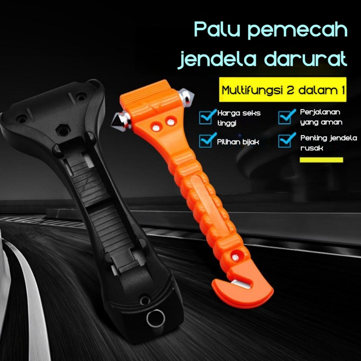 Palu Darurat Mobil 2 in 1 - Pemecah Kaca & Pemisah Sabuk Pengaman, Alat Keselamatan Portable untuk Keadaan Darurat, Emergency Hammer, Pemotong Sabuk Pengaman, Alat Survival Mobil, Aksesori Mobil Praktis, Berat 200g, Model XYZ Palu Darurat Mobil 2 in 1 - Pemecah Kaca & Pemisah Sabuk Pengaman, Alat Keselamatan Portable untuk Keadaan Darurat, Emergency Hammer, Pemotong Sabuk Pengaman, Alat Survival Mobil, Aksesori Mobil Praktis, Berat 200g, Model XYZ