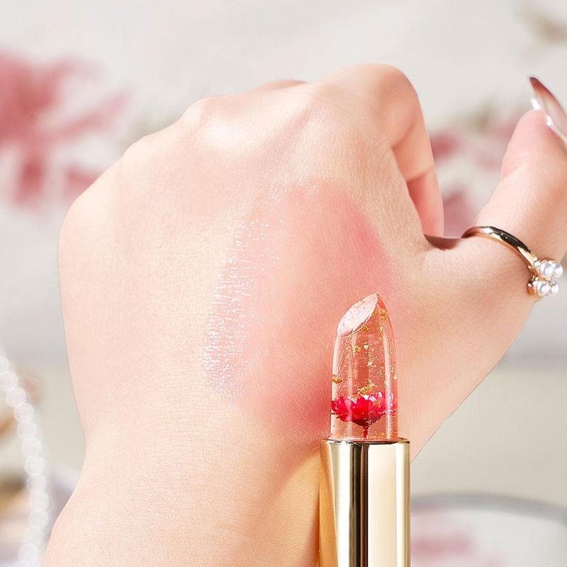 Product Introduction of New Temperature Change Moisturizing Lipstick 1pcs Lipstick Flower Jelly Color Changing Lipstick W4Y1 43
