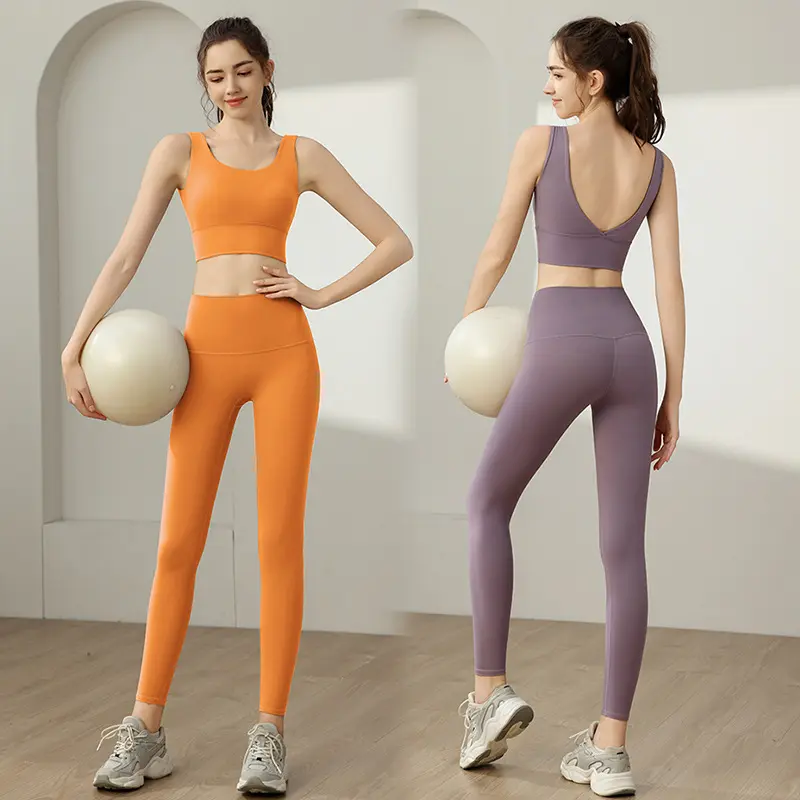 Giảm Giá Giảm Giá, SHQX Bộ Tập Luyện Luyện, Dành Cho Nữ, Hỗ Trợ Nhẹ Và Vừa Vặn Tôn Dáng, Thích Hợp Cho Pilates Và Barre, Bao Gồm Áo Ngực Thể Thao Và Quần Đùi, Mềm Mại Và Co Giãn, Nhiều Màu Có Sẵn