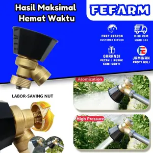 Nozzle / Spuyer / ujung semprotan sprayer elektrik kuningan - Adjustable / dapat diatur kerapatan dan daya semprotnya FEFARM Air Tanaman Tanaman