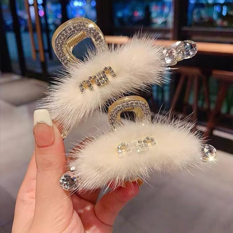 Kẹp tóc nữ min min phối lông vũ sang trọng thanh lịch phụ kiện tóc phong cách Hàn Quốc keptoc dinh