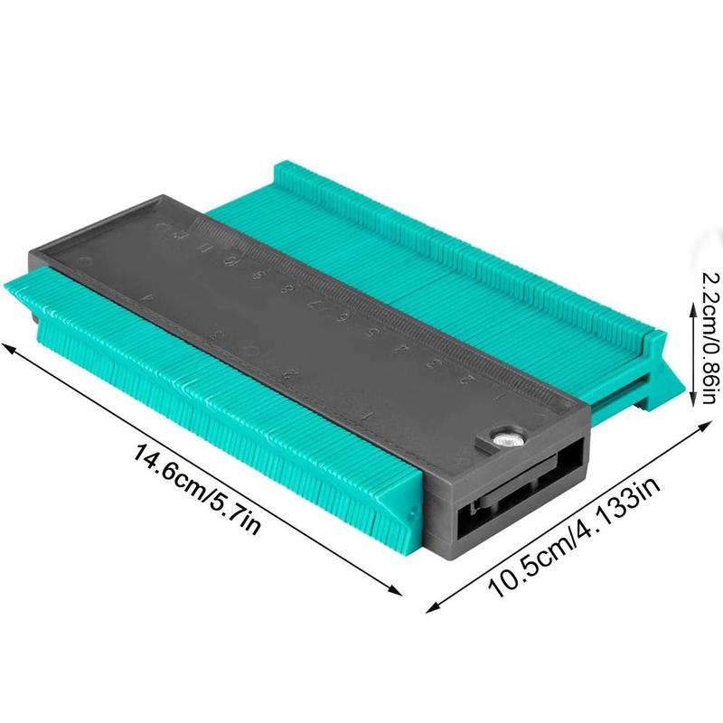 Profile Duplicator, Contour Gauge for Woodworking Tiling, Plastic Measuring Ruler, Line Copier, Ceramic Tile Cutting Template Tool, DIY Hand Tools 5
