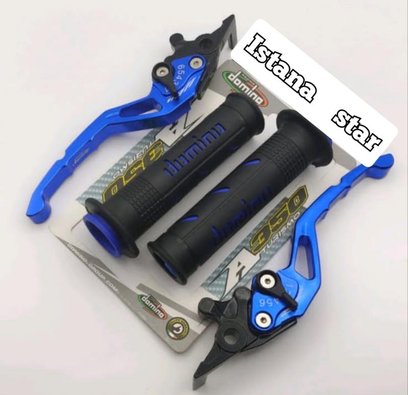 [PROMO] Handle REM dan KOPLING Stelan Variasi Motor FULL CNC Yamaha Vixion Old New RX King Scorpio Xabre R15 V3 New - MERAH HARGA 1 PAKET 4