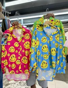 Kemeja bincang Import Bangkok bahan silk premium