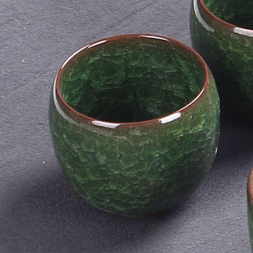 Product Introduction of Made in China Dehua Boutique Cooling Cup Little Dragon Egg Colorful Ceramic Tea Set Boccaro Cup Crackle Glaze Water Cup Kung Fu Tea Cup Beer Mug Set 2
