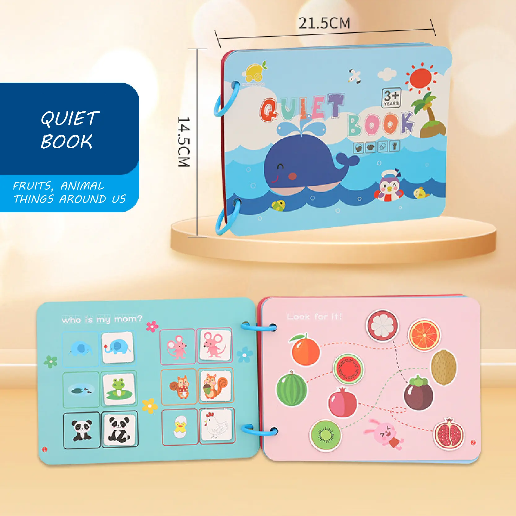 Easy Peasy - Quiet Book - Busy Book - Buku Edukasi Anak - Mainan Edukasi Edukatif books